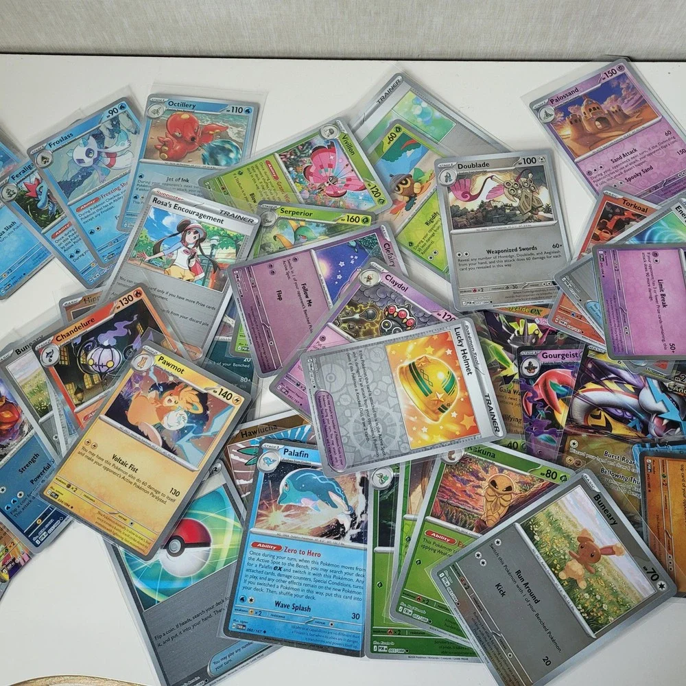 Pokemon Card Lot 40ct Mixed Holo Reverse Holo Double Rare ex Promo TCG Bundle